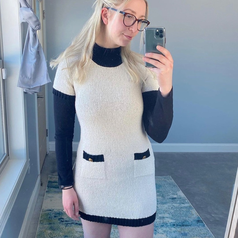 Zara short sleeve sweater dress